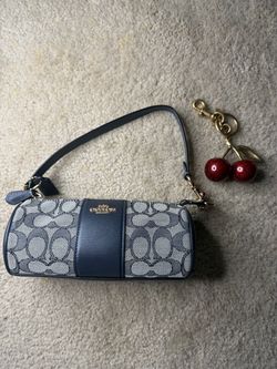 Coach Signature Canvas mini barrel-style shoulder bag