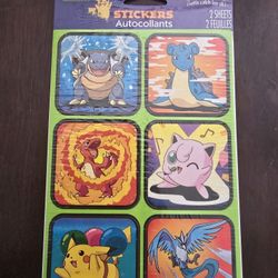 Vintage Pokemon Sticker Sheets