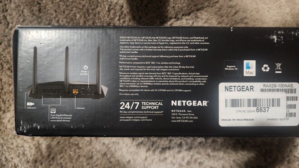 Nighthawk AX2400 Router Up To 2.4 Gbps