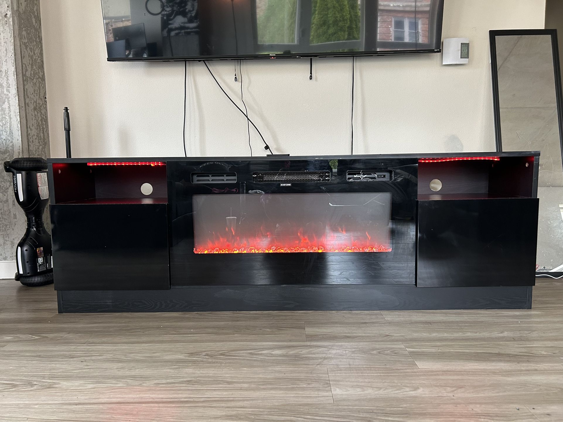 Electric LED Fire Place Tv Stand 