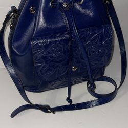 Patricia Nash Leather Drawstring Bag