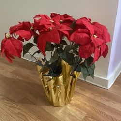 21inch Silk Poinsettia 