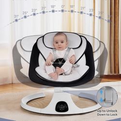 Baby Swing for Infants to Toddler Electric Newborn Swing with 5-Speed 3-Seat