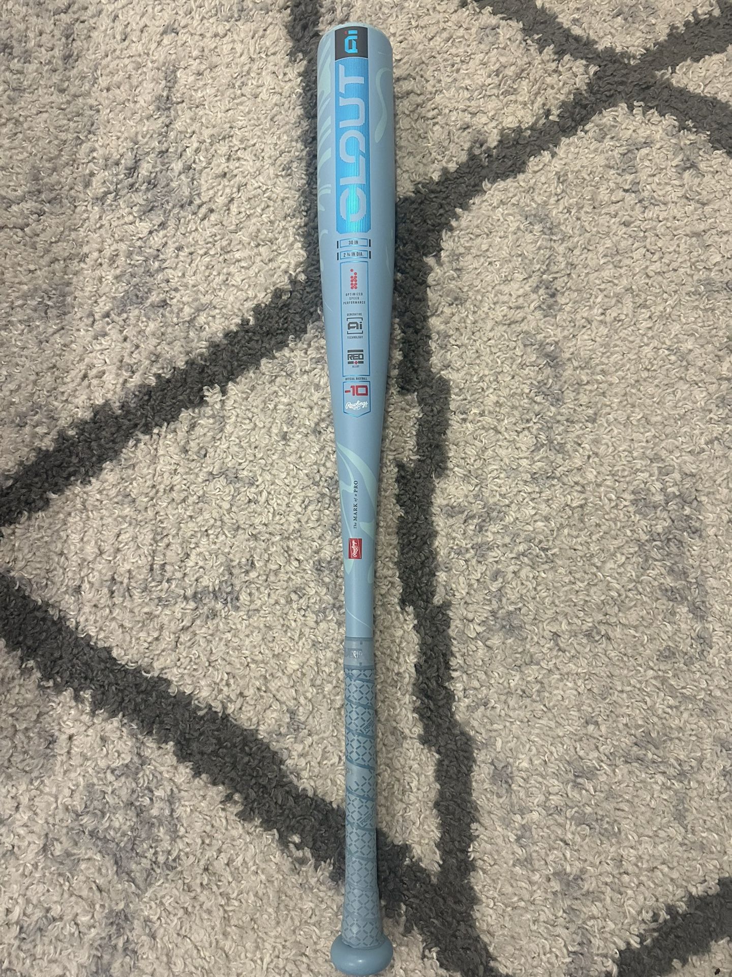 Brand new baby blue clout baseball bat