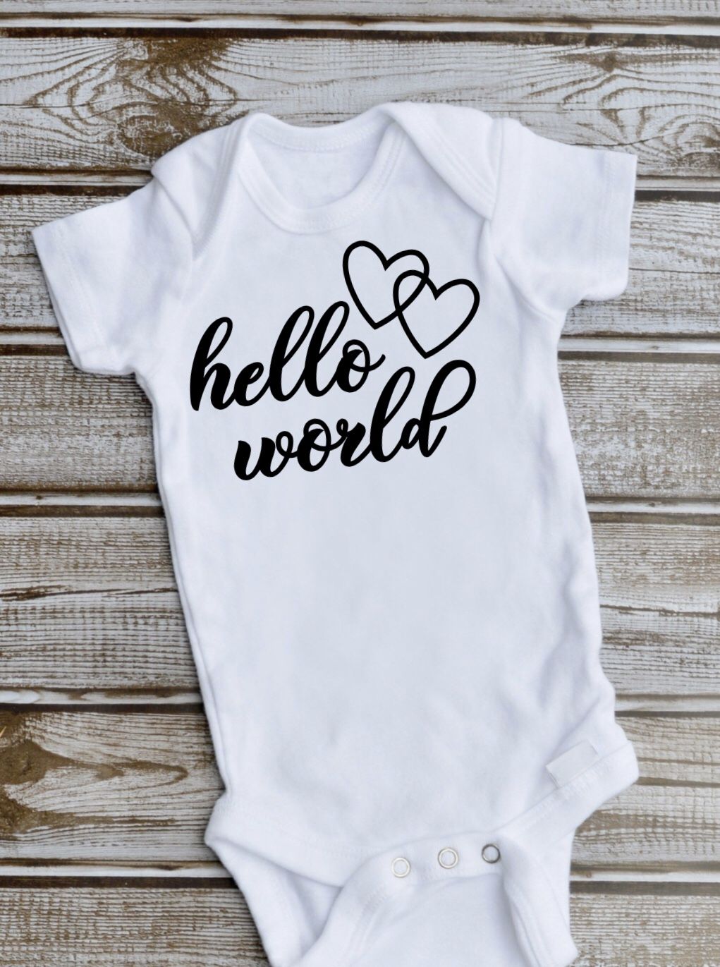 Hello world onesie