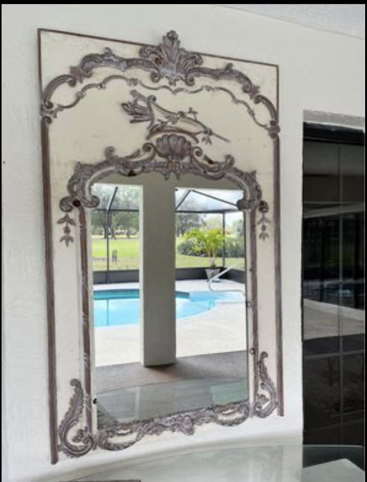Free Delivery- Vintage Large Wooden Mirror