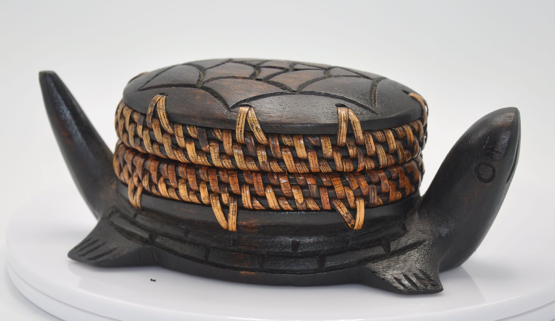 African wooden turtle box