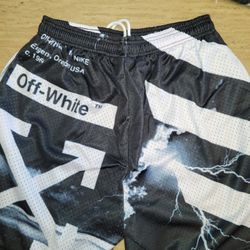 💯 AMAZING CUSTOM DESIGNER OFF-WHITE MESH SHORTS. 