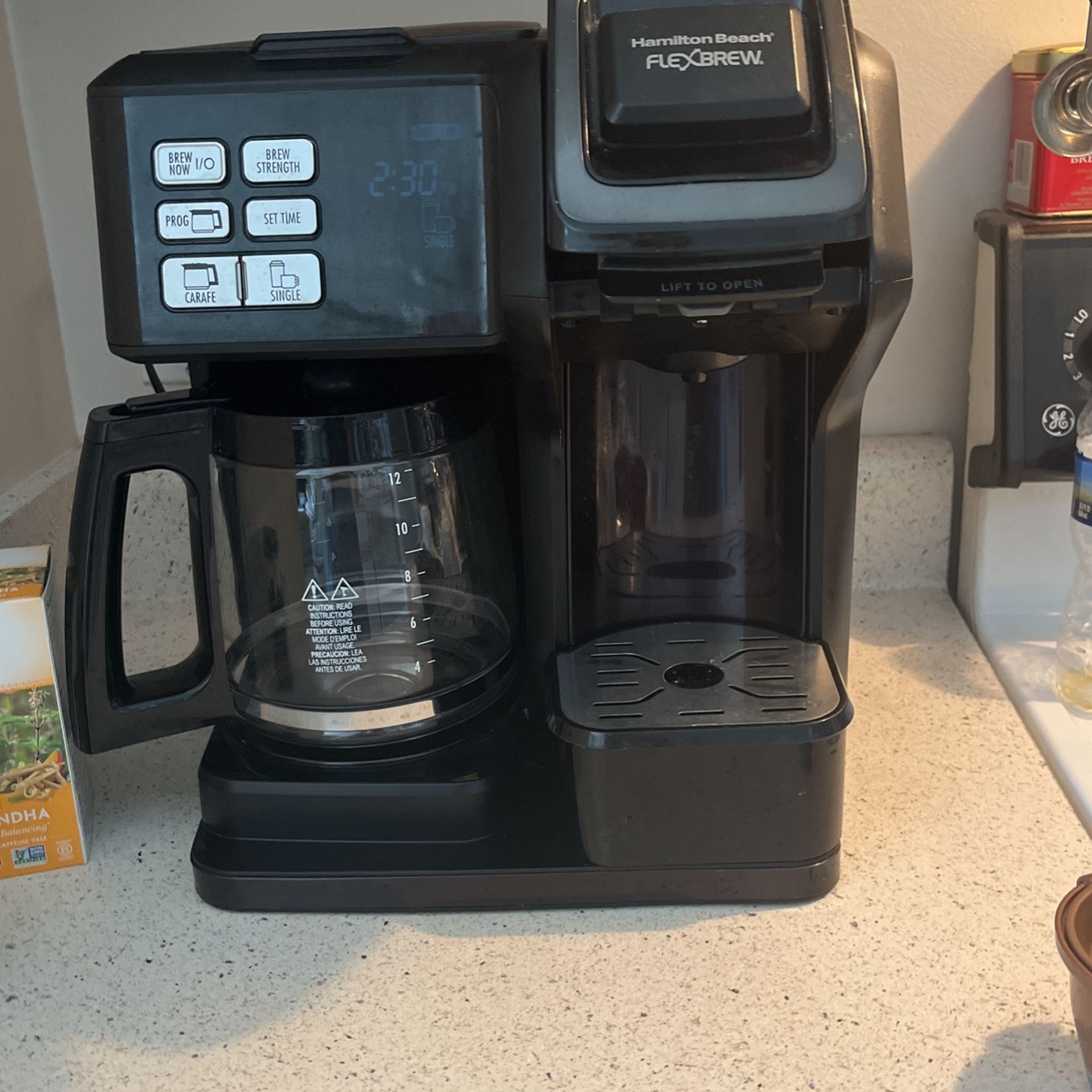 Dual 12 Cup Coffee Maker With K Cup FlexBrew