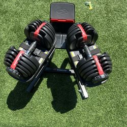 Bowflex 552 Adjustable Dumbbell Set With Stand