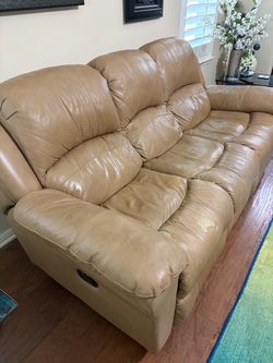 Sofa and Love Seat—Leather