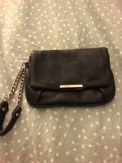 JL Leather wristlet purse