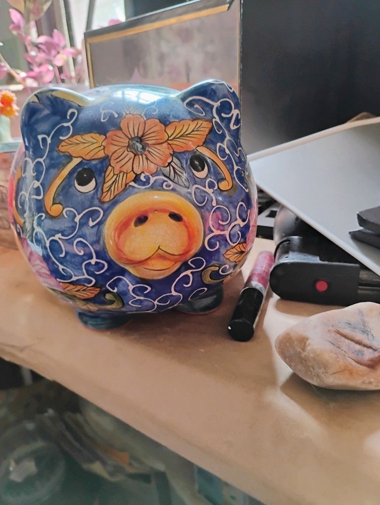 Floral Piggy Bank