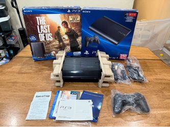 Sony PlayStation 3 PS3 Super Slim - The Last Of Us Console Bundle - 256GB