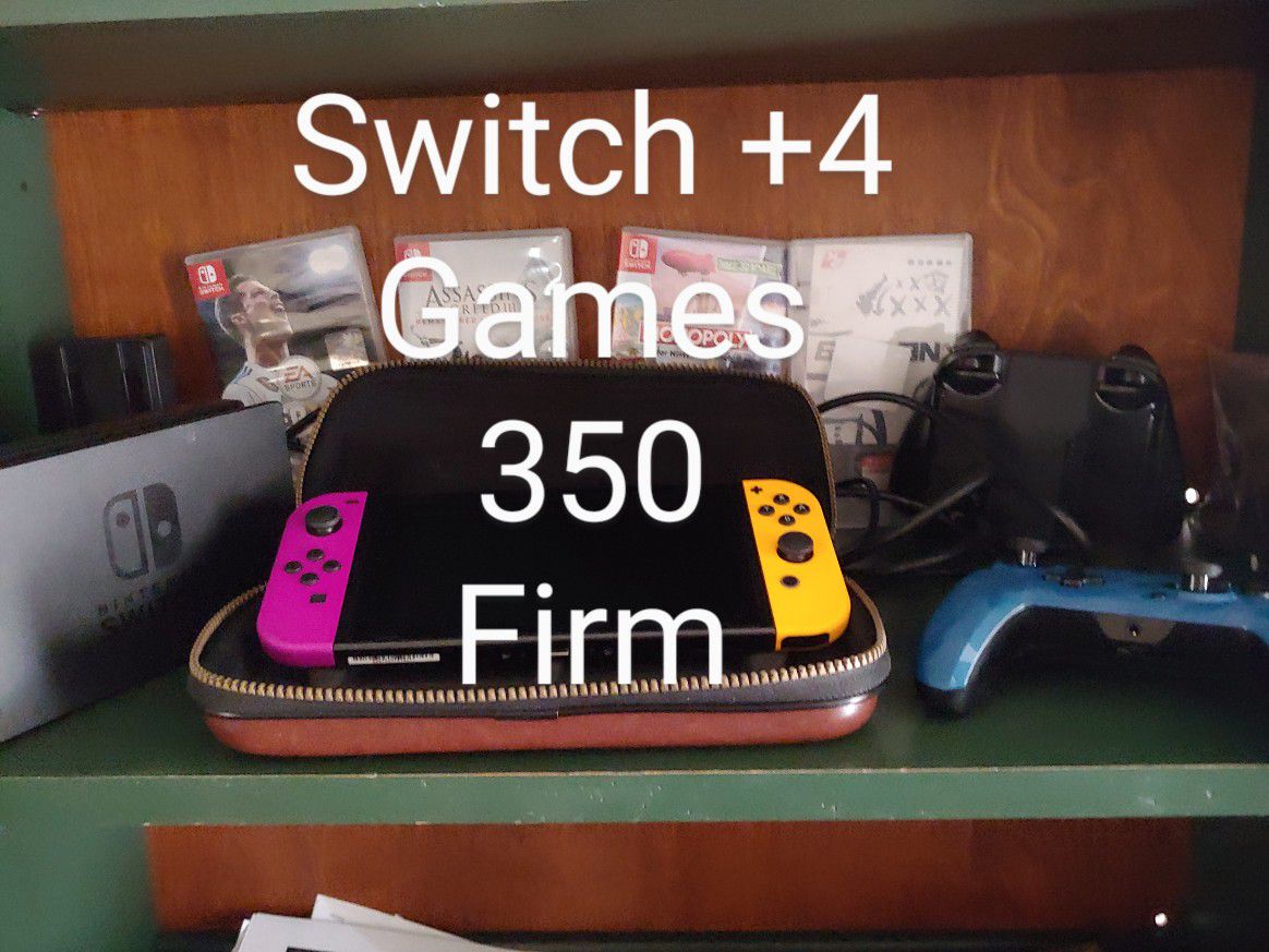 Nintendo switch +4games