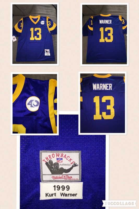 Rams Kurt Warner jersey W/ 40th Anniversary patch for Sale in Santa  Clarita, CA - OfferUp