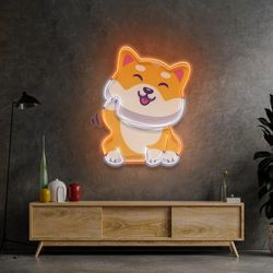 Adorable Shiba Inu LED Neon Sign