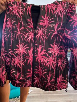 New Balance Palm Tree Print Windbreaker Jacket