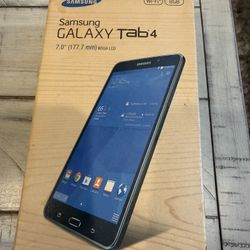 NEW OPEN BOX /UNUSED Samsung Galaxy Tab 4, 7”, 8GB - Black