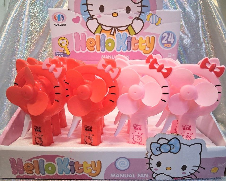 New Hello Kitty Manual Fans - $2 Each