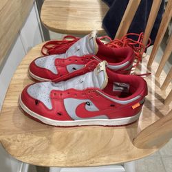 UNIVERSITY RED Off-White Dunks – Grail Alert 🚨 size 7 men’s(no box) and NO SOULS