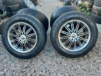 RIMS 275/60R20...6 LUGS FIT CHEVY SILVERADO YUKON TAHOE SUBURBAN NISSAN TITAN DENALLI NISSAN ARMADA TOYOTA TACOMA