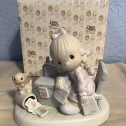 1983 Precious Moments Figurine “Praise the Lord Anyhow” #E-9254 In box