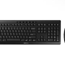 Brandnew Stream Desktop - Wireless Keyboard and Mouse Combo - US Layout - QWERTY Keyboard - Black