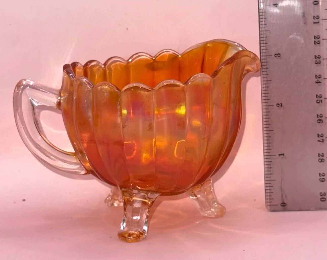 1920's Carnival Glass Cream Pitcher
