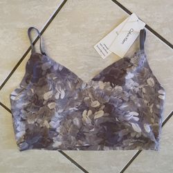 Calvin Klein Invisibles Bralette QF4071 L Lilac Floral Print Wireless $32 NWT