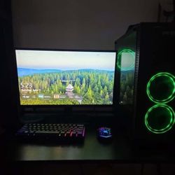 Full gaming set up (includes, PC monitor)