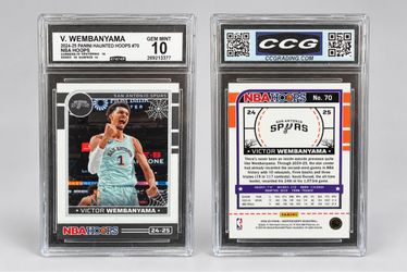 2024-25 Panini Haunted Hoops Victor Wembanyama #70 CCG 10 Gem Mint Spurs