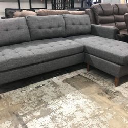 New Gray Sectional Couch Only $50 Down Payment