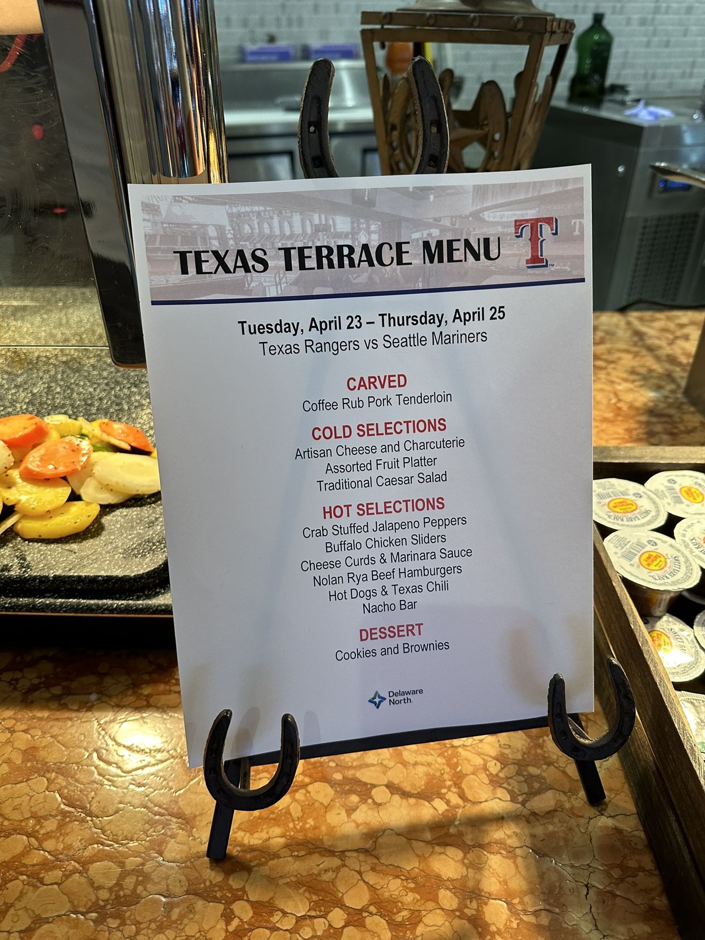 Texas Rangers Thurs April 25  Premium Buffet 