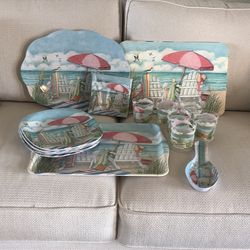 Melamine dishware set