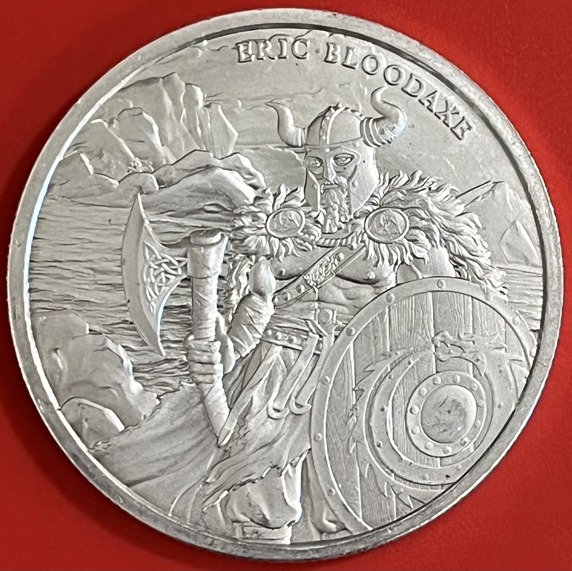 1 OZ Silver Eric Bloodaxe .999 FS BU Encapsulated