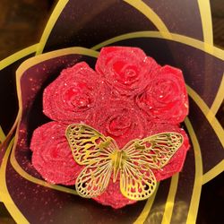 Red Glitter Bouquet 