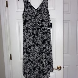 Ladies Simply Vera - Vera Wang Pleated A-Line Dress 