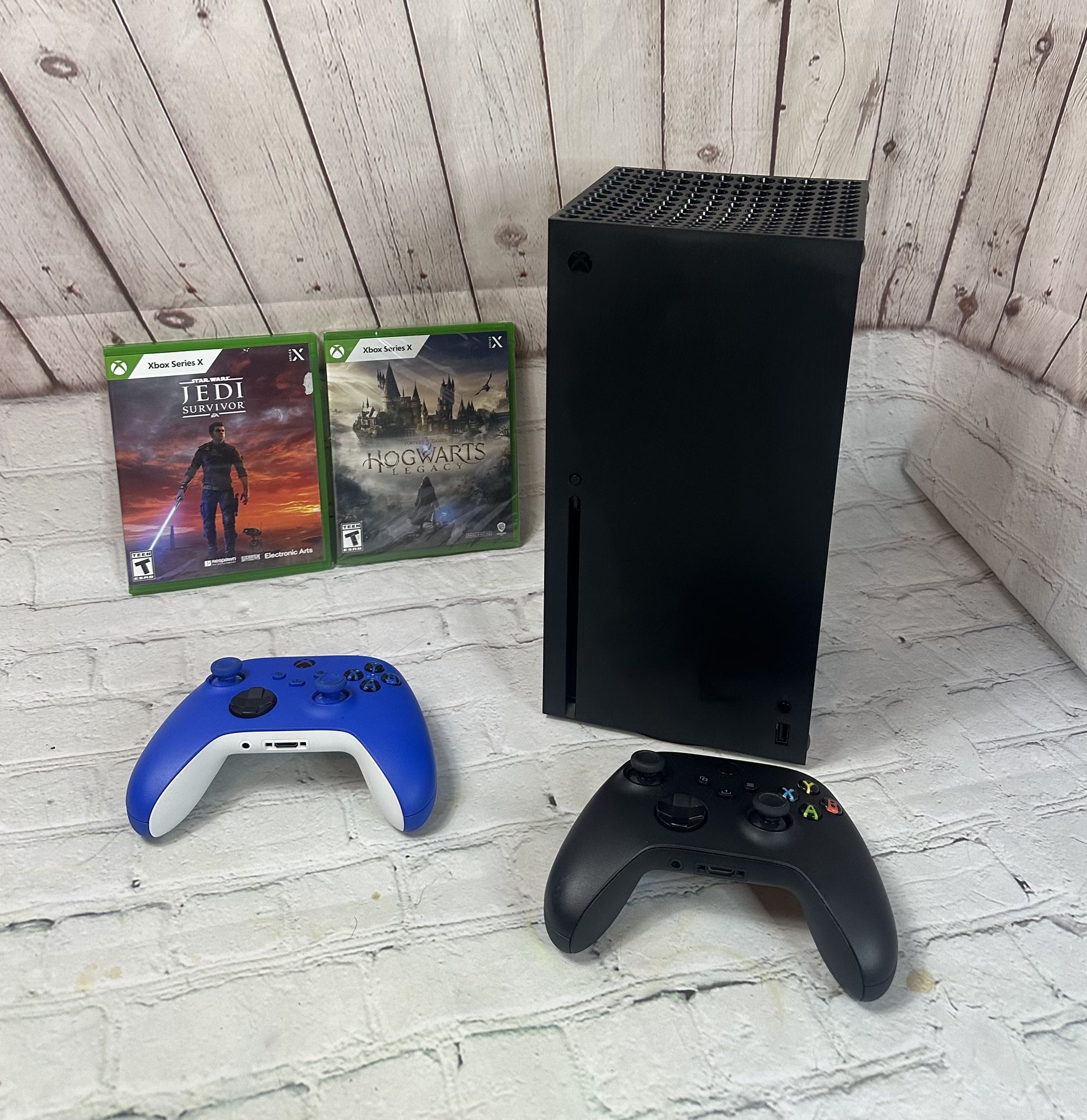 Microsoft Xbox Series X 1TB Game Console Black W/ 2 Controller and 2 Games  
