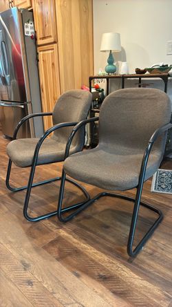 Two Cantilever Sled Base  Chairs