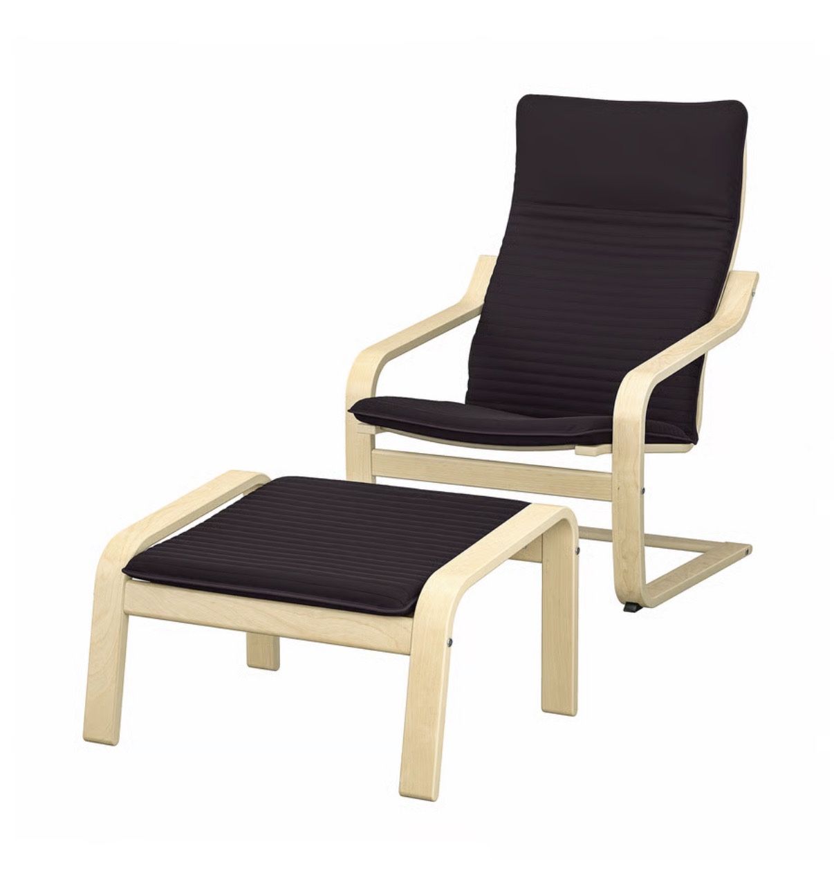 IKEA POÄNG Armchair and ottoman