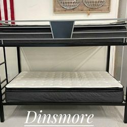Twin over Twin Bunk Bed 💛No Needed Credit Check 💛 $39 Down Payment with Financing2252