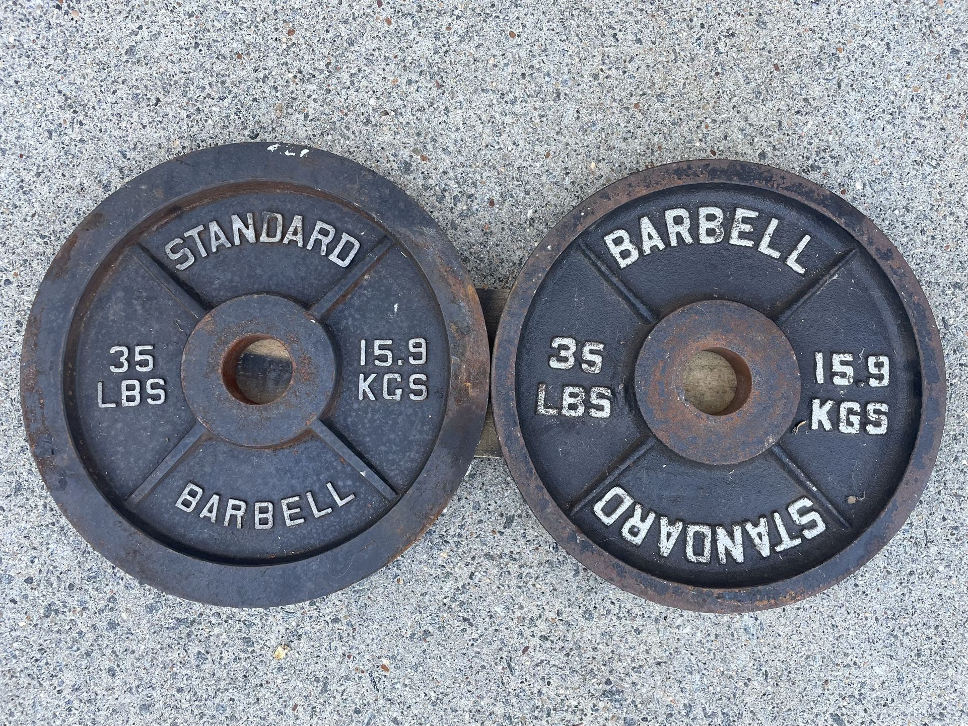 Olympic Weight Plates (Pair of 35s)