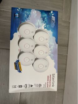 🔥Siterlink 6 Pack Smoke Detector Hardwired Smoke Alarm Interconnected GS562A