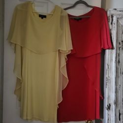 Beautiful Yellow and Red Dresses