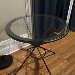 Metal And Glass Table 