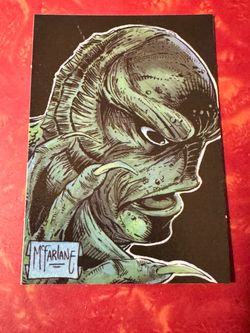 1996 Topps HorrorGlow Chase Card H2 — Creature from the Black Lagoon