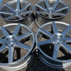 20” LIKE NEW STAGGERED DODGE CHARGER CHALLENGER 5X115 SET WE FINANCE NICHE RIMS WHEELS 