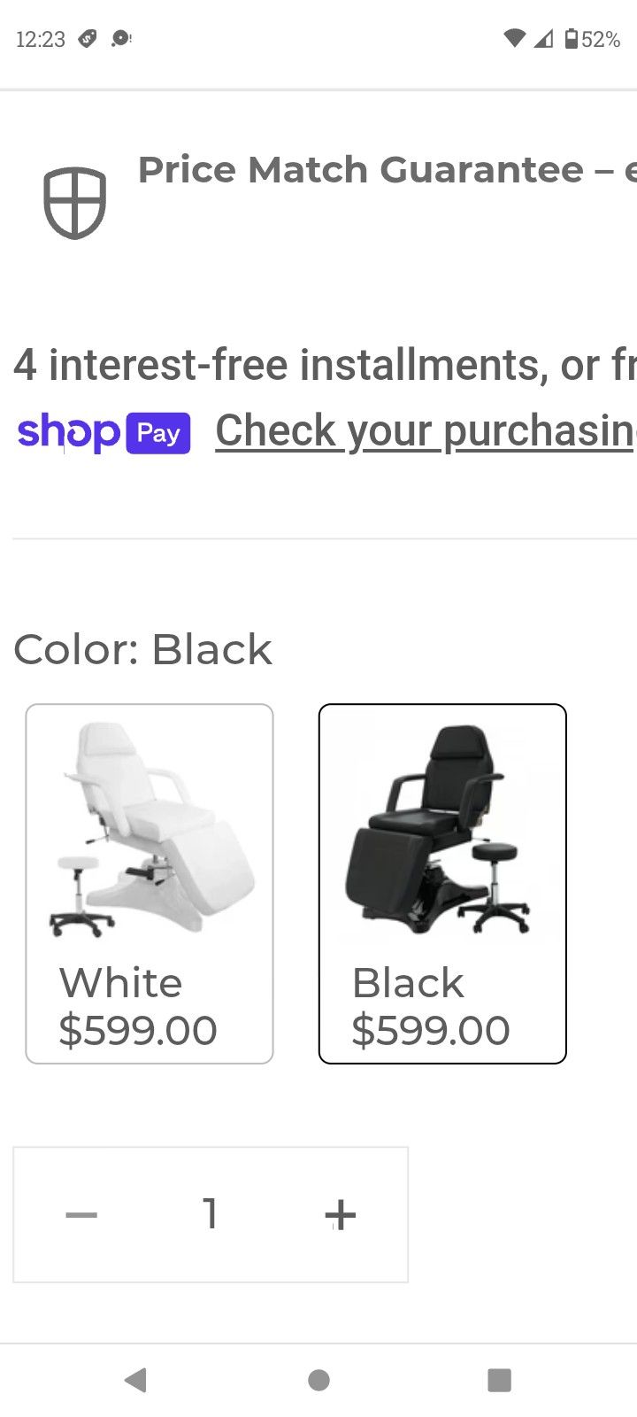Hydraulic Spa Chair/Bed