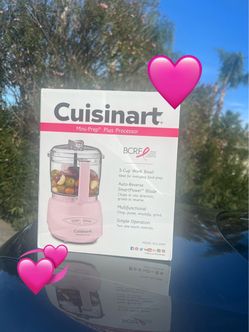 Pink food processor